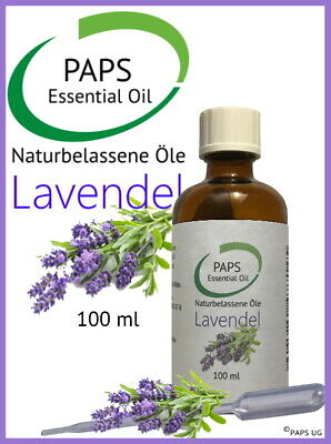 Paps Lavendelöl 100ml - 100% Reines, Zertifiziertes, ätherisches Öl